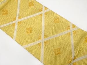 アンティーク　松菱に花模様織り出し袋帯(着用可)